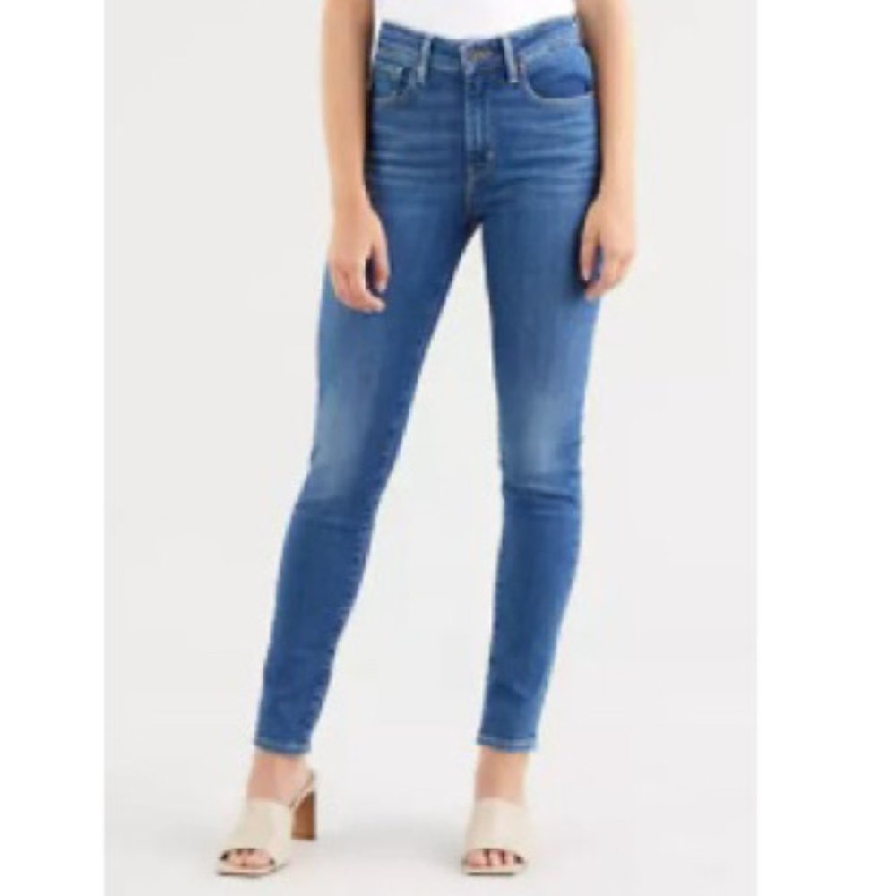 Levi's 721 High Rise Skinny Blue Jeans Sz 26